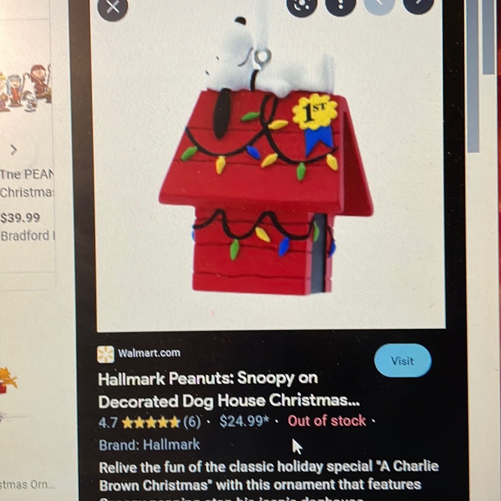 Snoopy ornament